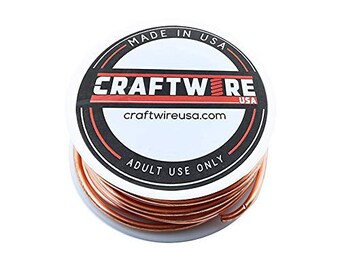 Solid Bare Copper Wire Round, Bright, Dead Soft, Half Hard 2 LB, Choose from 10, 12, 14, 16, 18, 20, 22, 24, 26, 28, 30 Gauge