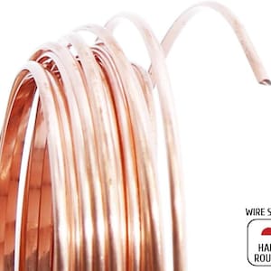 May include: A close-up of a bundle of copper wire, with a half-round shape. The wire is shiny and has a warm, reddish-brown color.