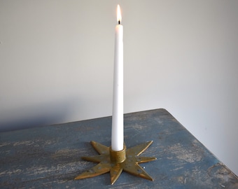 Ceramic Atomic Star Candlestick Holder Handmade Pottery Home Decor Gifts Jade Glazed Ceramic