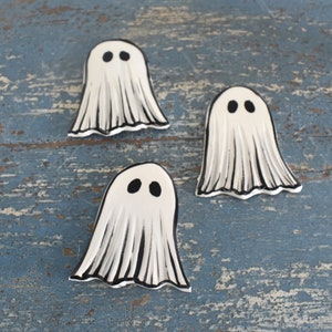 Doodle Sheet Ghost Ceramic Magnet image 1