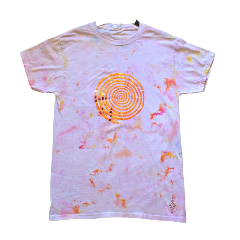 Holographic Print Men's Short Sleeve Shirt
