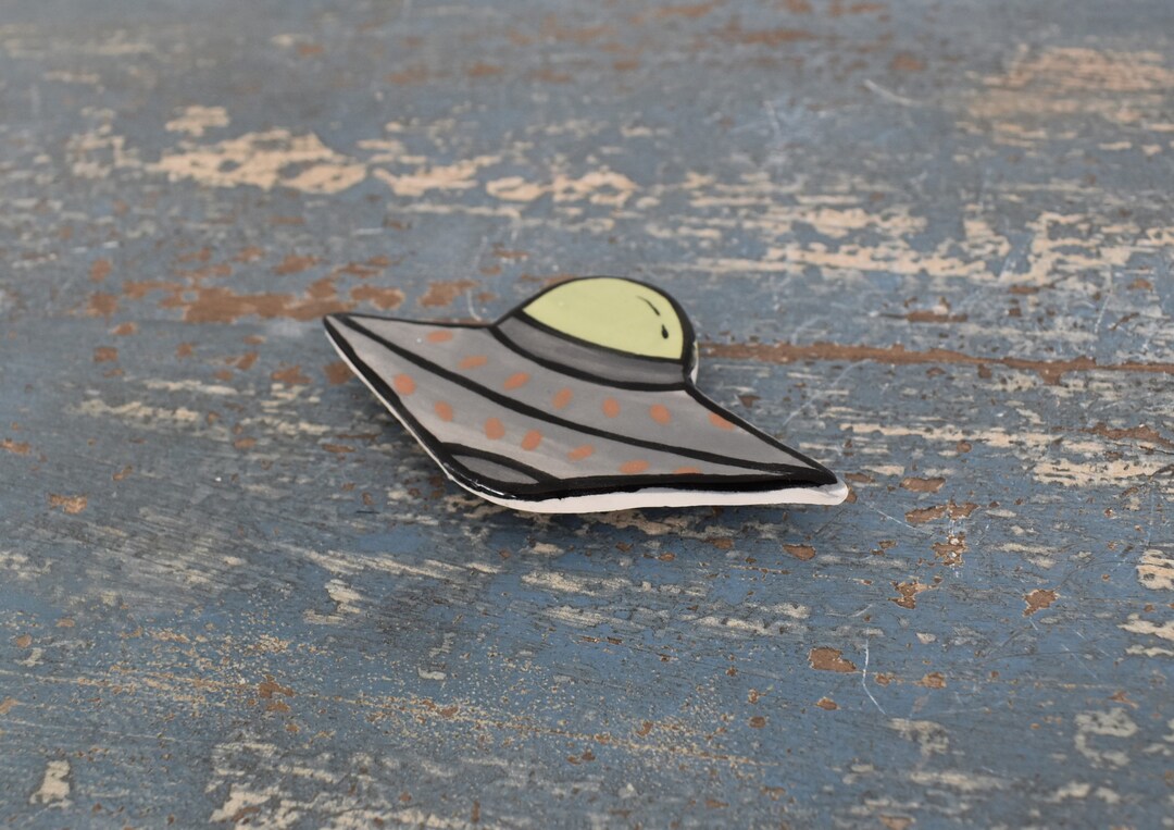 Ceramic UFO Home Decor Gifts Spaceship Art Alien Decor Etsy