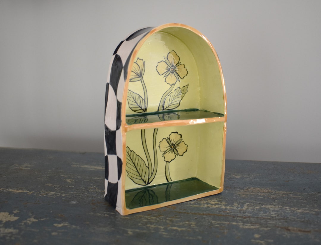 Ceramic Altar Groovy Flower Ceramic Altar Shrine Home Decor Etsy