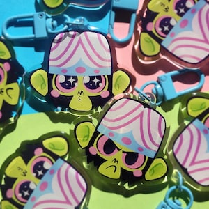 MOJO JOJO keychain - charm | powerpuff girls | cartoon | fanart | 90s