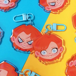 Chucky keychain - charm | good guy | child&#39;s play | fanart | slasher | horror movie | spooky | halloween