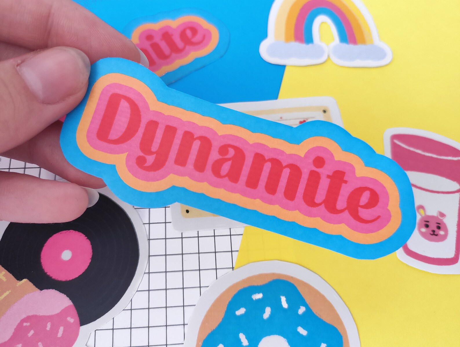 set stickers dynamite bts dynamite kpop merch etsy