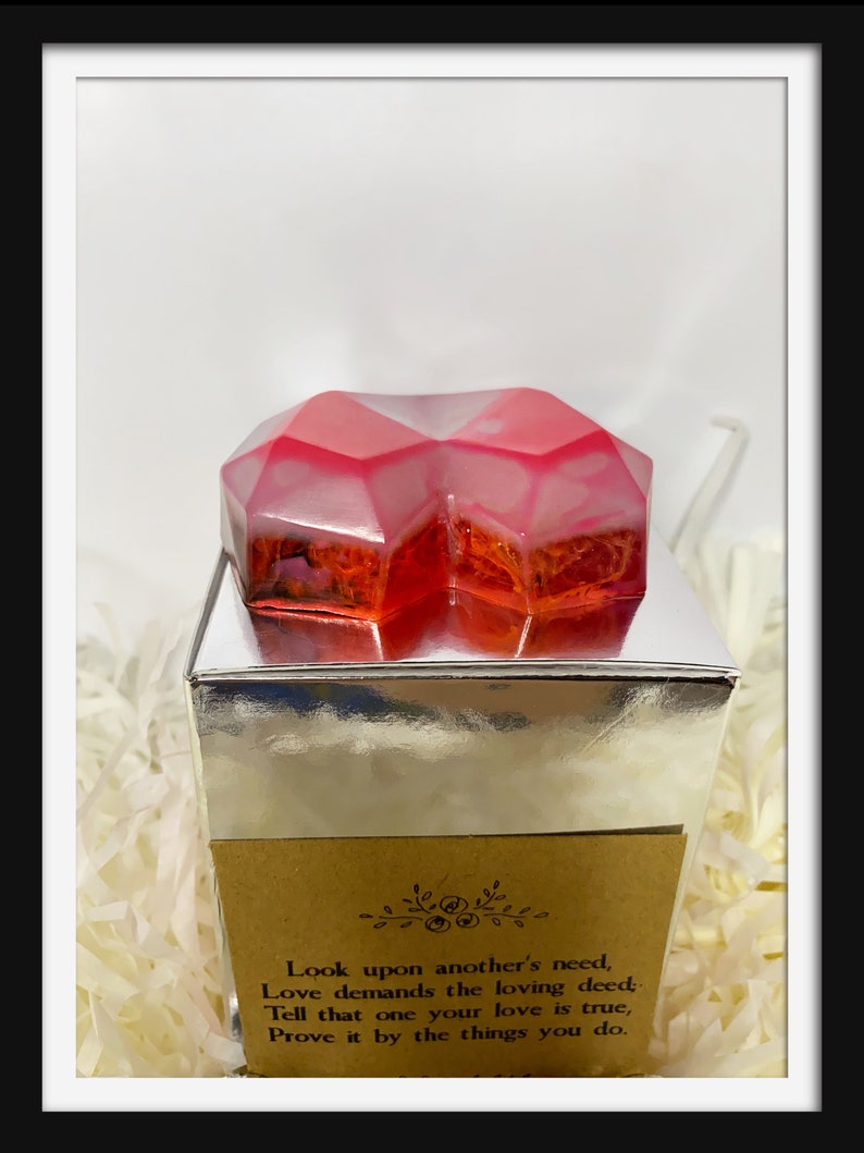 Love Chasm Resin Heart handmade ring stand