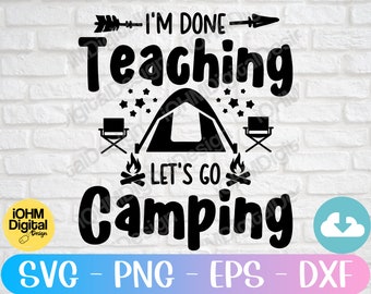 Lets Go Camping Svg Etsy