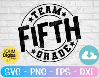 Fifth Grade Svg Etsy