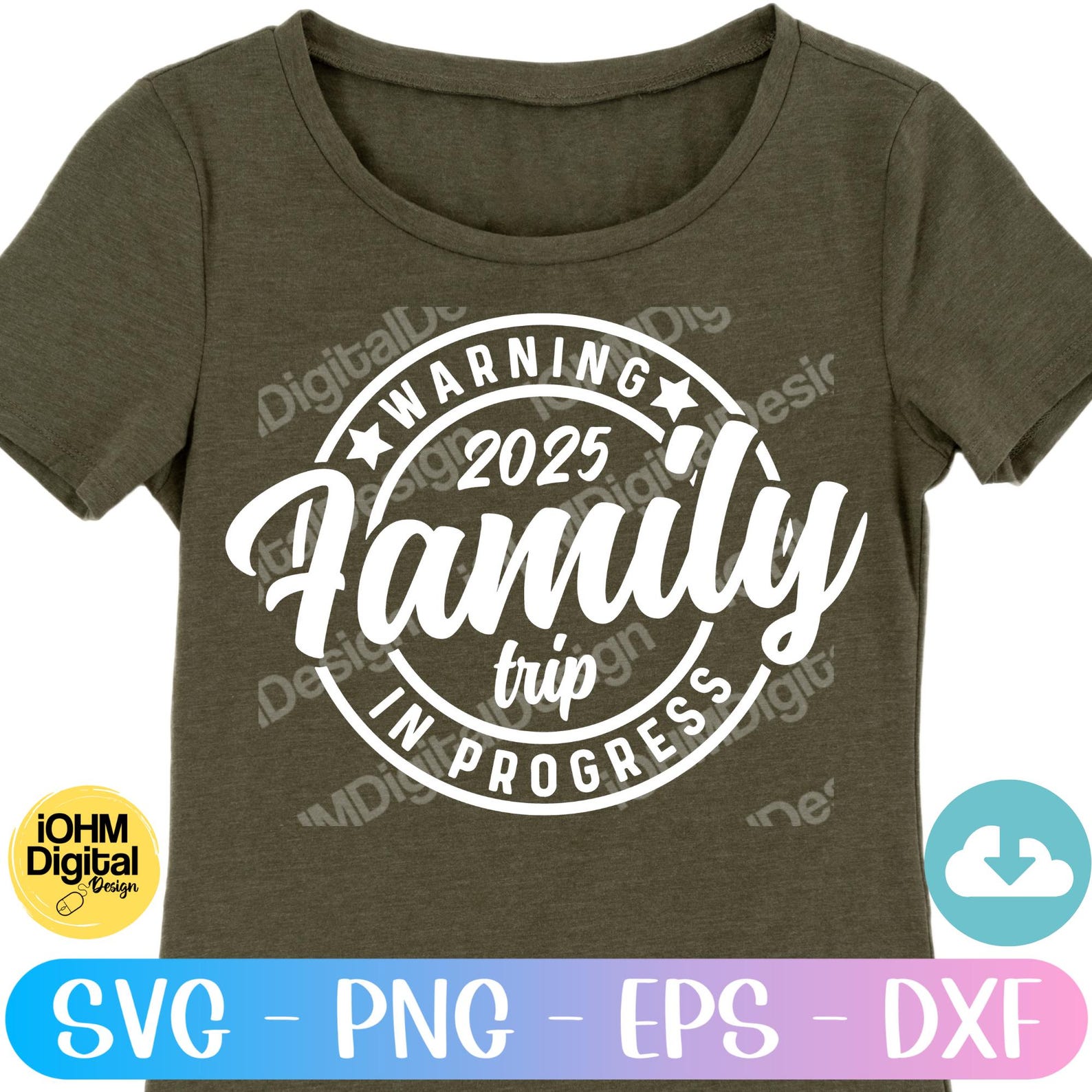 Warning Family Trip in Progress 2025 SVG Cut File (digital Download) - Etsy