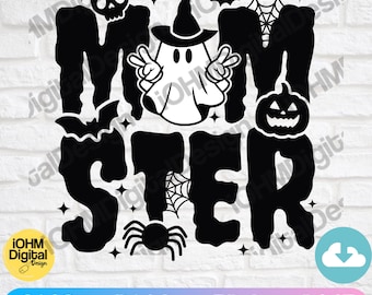 Momster Halloween SVG: Funny Spooky Shirt Design (Digital Download)