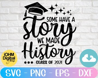 Classe del 2021 SVG: Design della maglietta di laurea (download digitale)