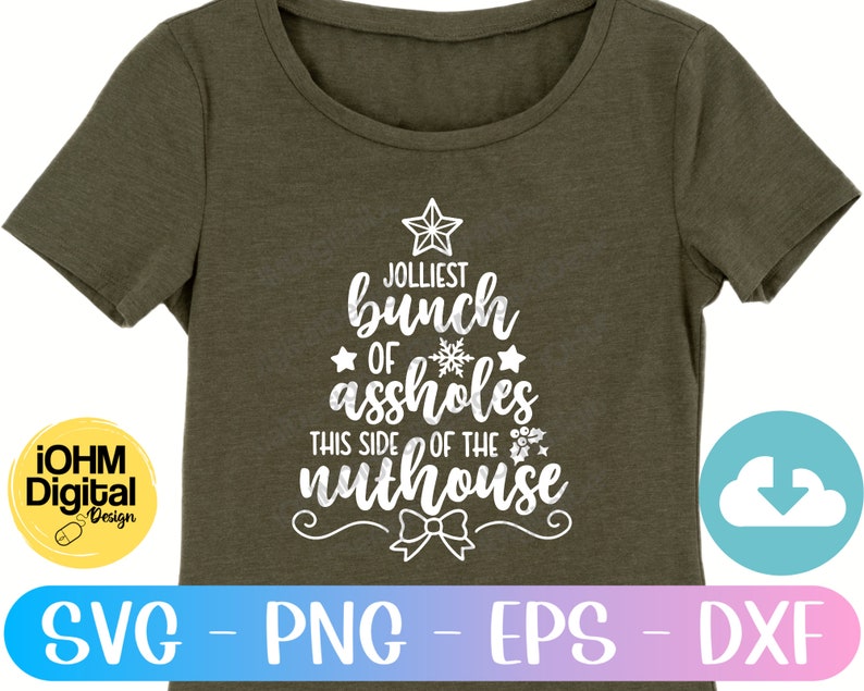 Jolliest Bunch Christmas SVG | Funny Xmas Movie Quote (digital Download ...