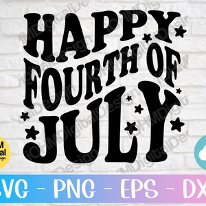 Retro 4th of July SVG: USA Independence Day Design (Digital Download)