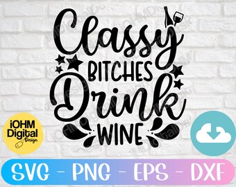 Eleganta brudar dricker vin SVG: Rolig vinälskare-tröja (digital nedladdning)