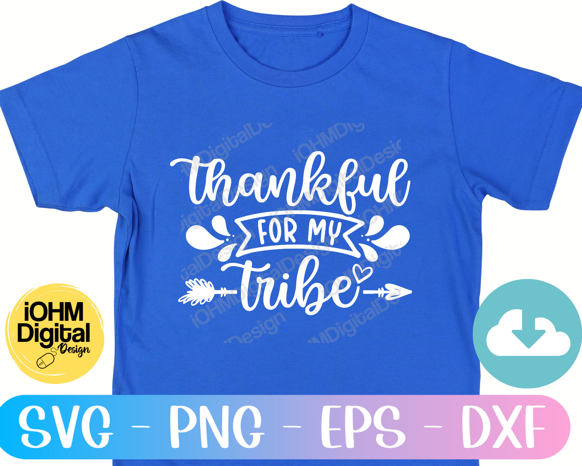 Thankful for My Tribe Svg Png Eps Dxf Cut File Be Thankful | Etsy