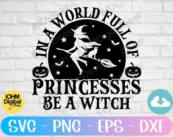 Be A Witch SVG: Halloween Cut File (Digital Download)