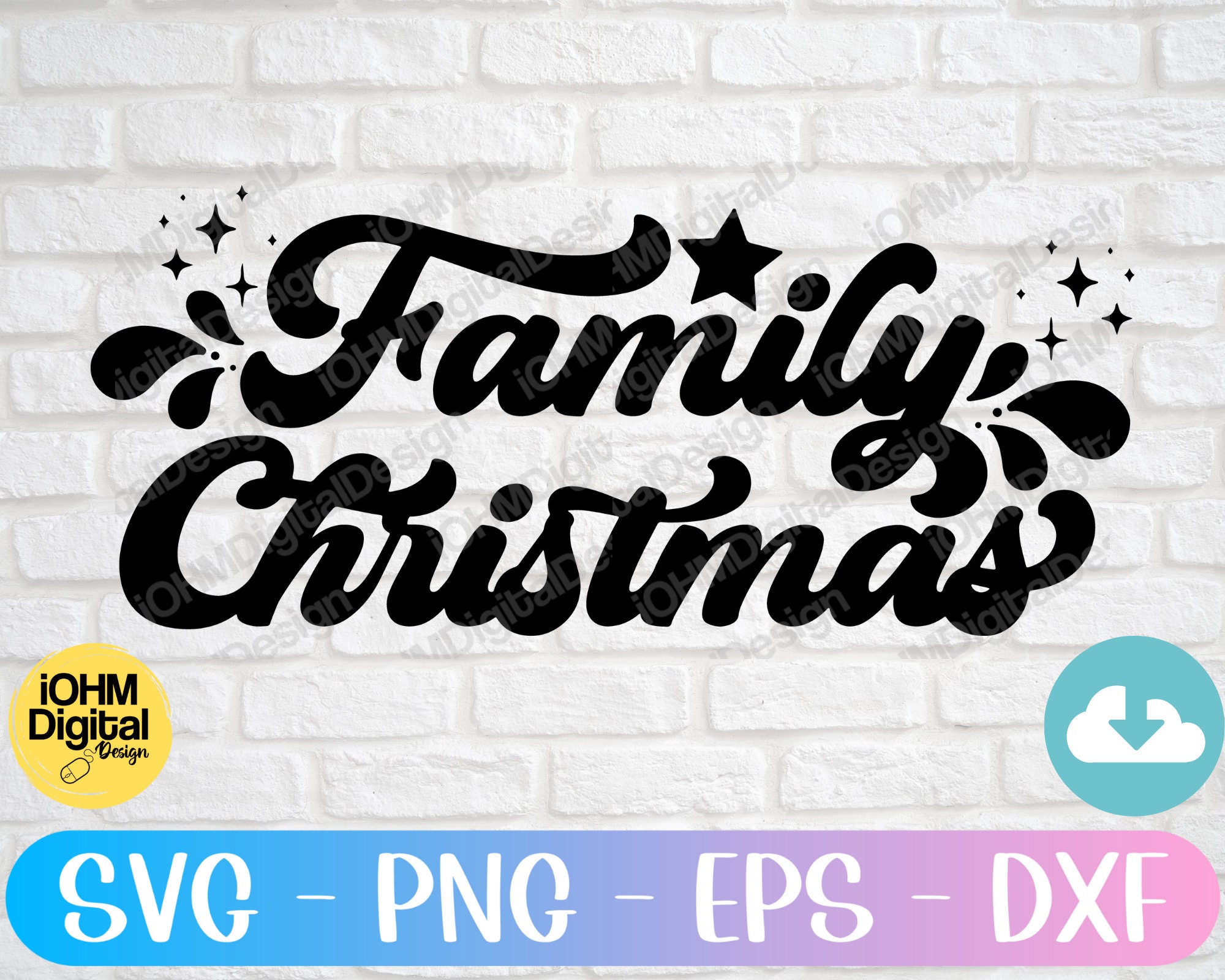 Family Christmas Svg Png Eps Dxf Cut File Christmas Svg Etsy UK