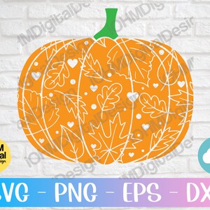 Kürbis Wildblumen Svg Png Eps Dxf Cut Datei | Kürbis Svg | Herbst Svg | Halloween Svg | Thanksgiving Svg | Swirly Kürbis PNG | Cricut Svg