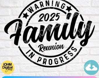 Family Reunion In Progress SVG: Holiday Vacation Cut File (Digital Download)