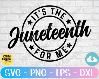 Para mí, es Juneteenth SVG: Diseño de historia afroamericana (descarga digital)