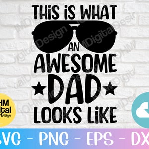 Dies ist, was ein ehrfürchtiger Vater sieht aus wie Svg Png Eps Dxf geschnitten Datei/Vatertag Svg/Vater Geschenk/Vater Geburtstag/Svg Dateien für Cricut
