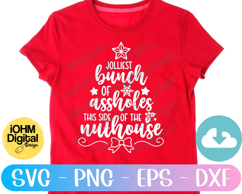 Jolliest Bunch Christmas SVG | Funny Xmas Movie Quote (digital Download ...