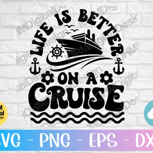 Cruise Life SVG: Summer Vacation Shirt Design (Digital Download)