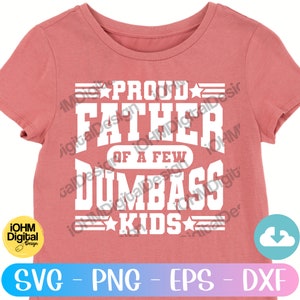 Lustiger Vater SVG: Stolzer Vater von Dumbass Kids (Digitale Dateien) Bild 8
