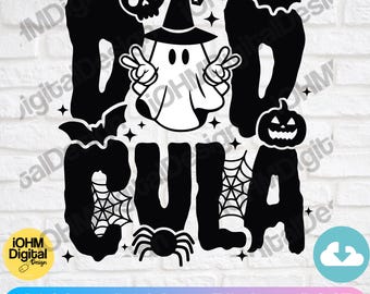 Dadcula ハロウィン SVG: パパモンスターカットファイル (デジタルダウンロード)