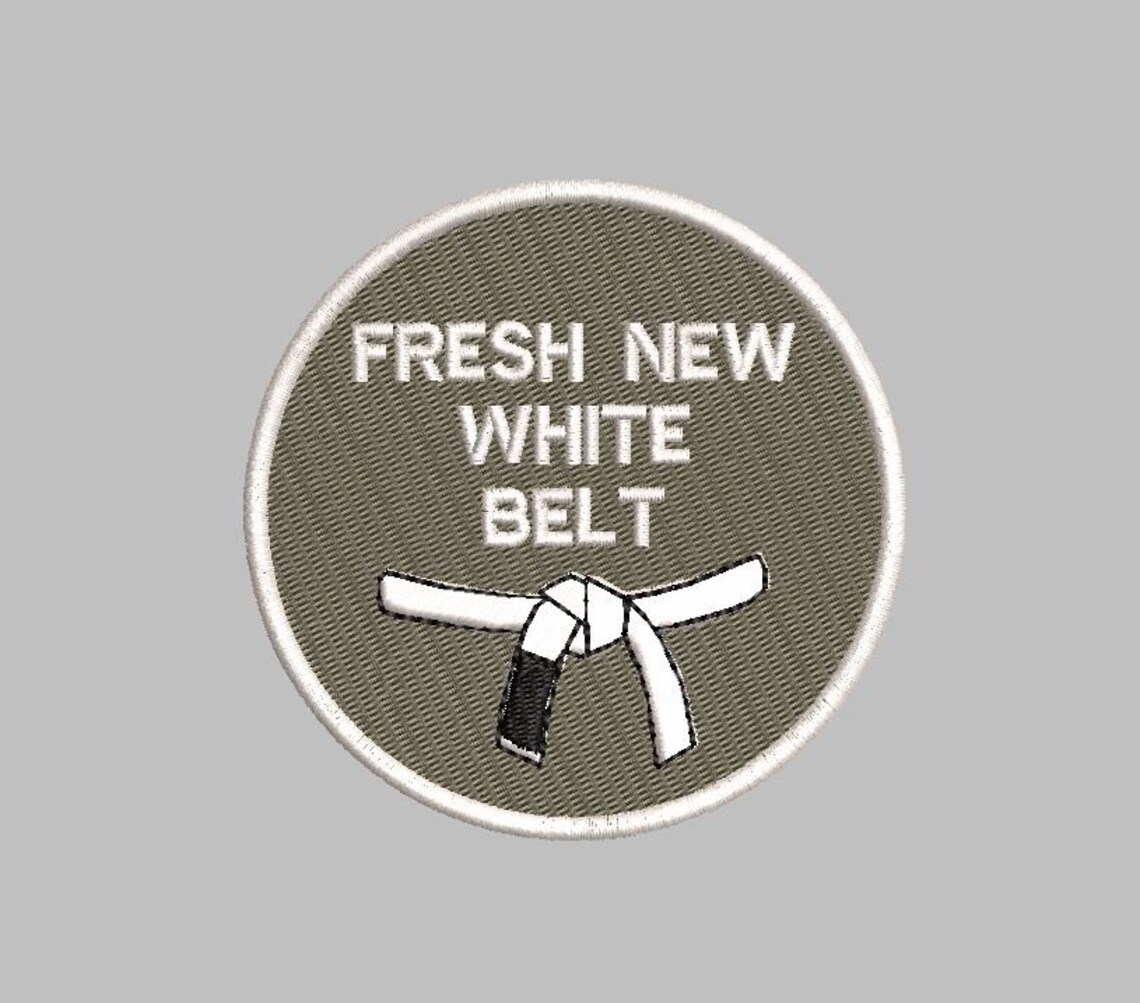 Jiu Jitsu Martial Arts Belt Fresh White Belt Patch for GI Etsy UK