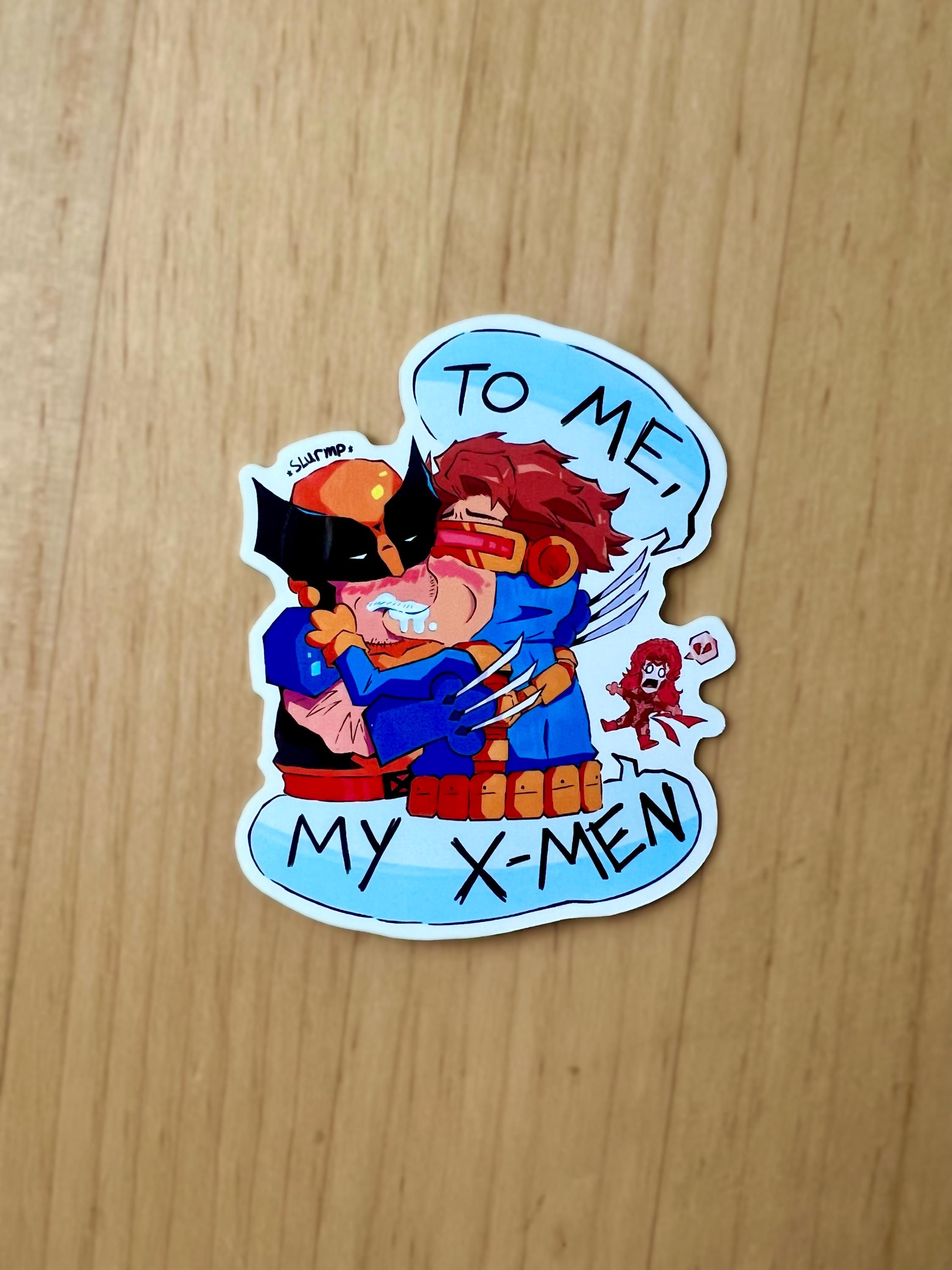 Marvel X-men Wolverine and Cyclops - to Me, My X-men! Sticker - Etsy