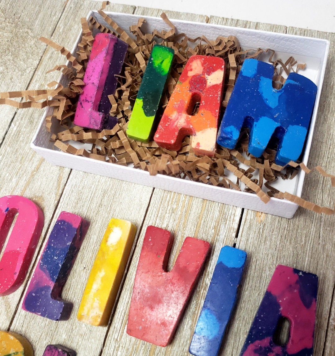 Personalized Letter Crayons - Custom Alphabet Crayons for Kids ...