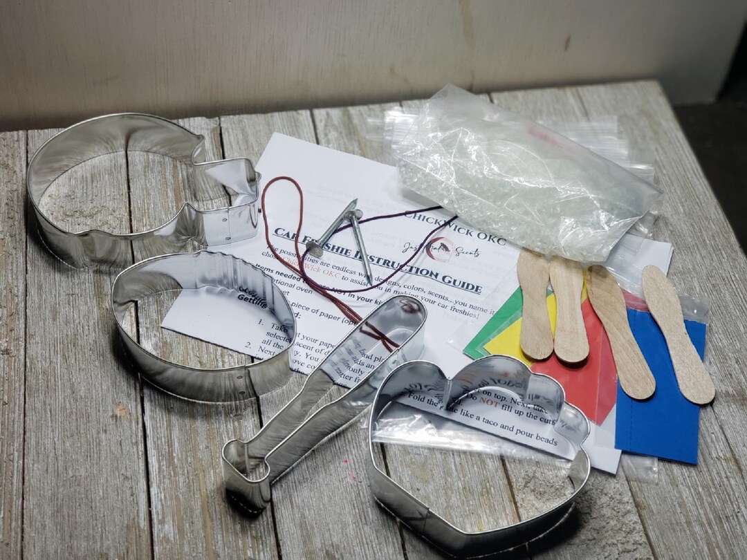 DIY Sports Themed Car Freshie Kit Hanging Car Air Freshener Kit for