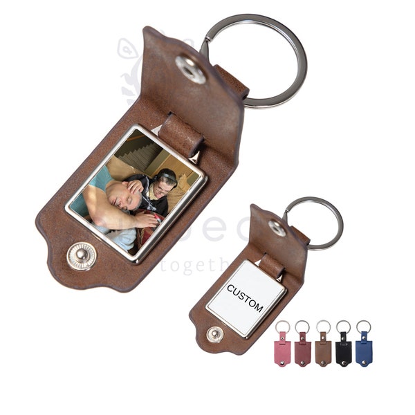 Custom Personalized PU leather keychain