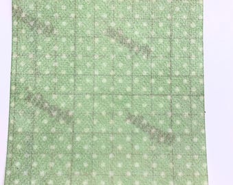 Polka Dot Leaf Green Tubie Tape for Feeding Tubes, Oxygen, Medical devices NG tube, Peg, TPN, NJ tube, tube feeding medical tape