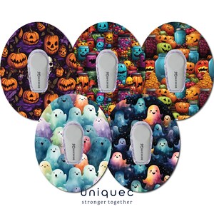 Dexcom G6 Patch Halloween  #2 Set of 5 Dexcom Patch Sticker Overlay for CGM monitor