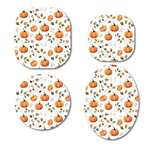 Pumpkin and Leaves Continuous Glucose Monitor (CGM) Decorative Over Patch (No Hole)