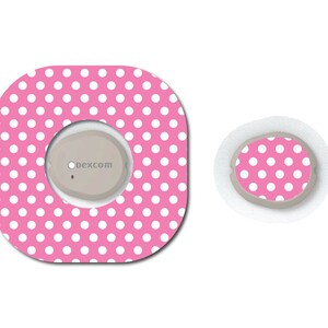 Pink Polka Dots Continuous Glucose Monitor CGM Decorative Over Patch ...