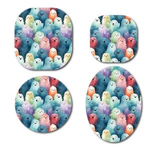 Pastel Ghosts Continuous Glucose Monitor (CGM) Decorative Over Patch (No Hole)