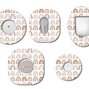 Boho Rainbow CGM Patch for Freestyle Libre, Dexcom, Omnipod Continuous Glucose Monitor patches and stickers