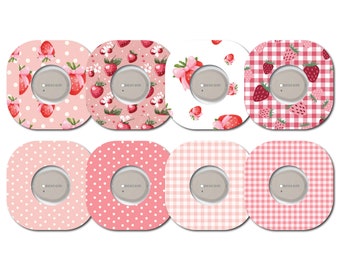 Strawberry Coquette Collection Dexcom G7- CGM Set of 8 Patches