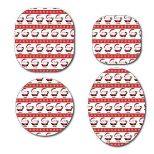 Christmas Penguin Stripes Continuous Glucose Monitor (CGM) Decorative Over Patch (No Hole)