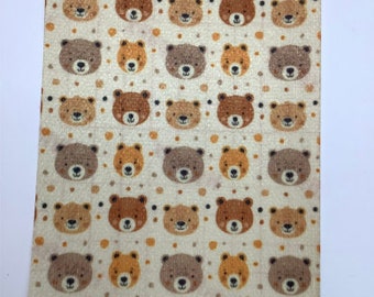 Bears on Cream Tubie Tape for Feeding Tubes, Oxygen, Medical devices NG tube, Peg, TPN, Nj tube, tube feeding  tape