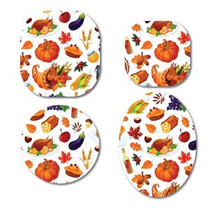 Thanksgiving Meal Continuous Glucose Monitor (CGM) Decorative Over Patch (No Hole)