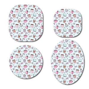 Coffee and Books Continuous Glucose Monitor (CGM) Decorative Over Patch (No Hole)