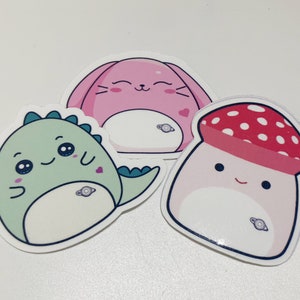 Squishmallows Stickers, Set of Squishmallow Stickers, Cute Stickers, Kids  Stickers, Waterproof, Laptop Stickers, Water Bottle, Sticker Sheet 