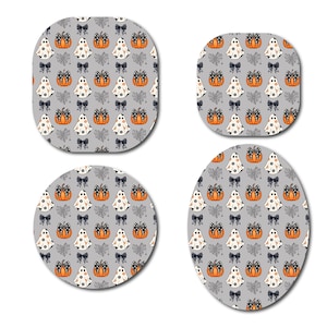Coquette Ghosts Grey Continuous Glucose Monitor (CGM) Decorative Over Patch (No Hole)