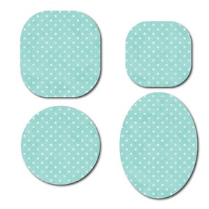 Polka Dot Aquagreen Continuous Glucose Monitor (CGM) Decorative Over Patch (No Hole)