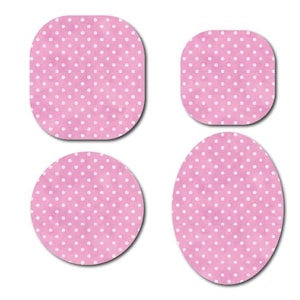 Polka Dot Periwinkle Continuous Glucose Monitor (CGM) Decorative Over Patch (No Hole)